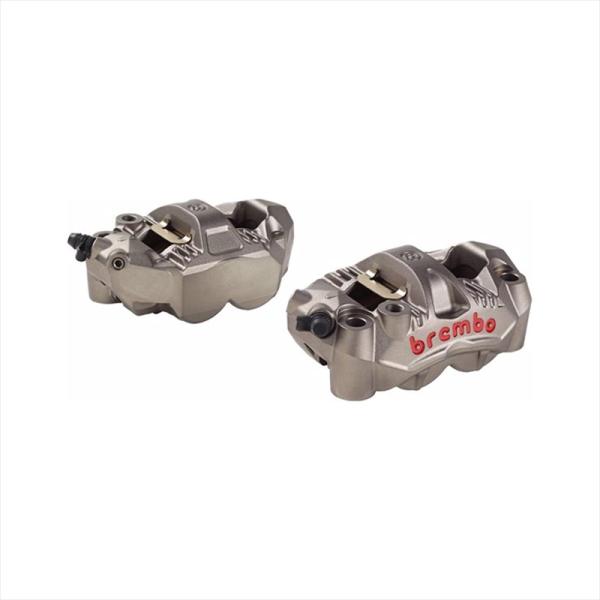 バイクパーツ ブレンボ GP4-RS ラジアル モノブロック 4P キャリパー チタニウムアルマイト レッドロゴ 左右セット 220.C783.10