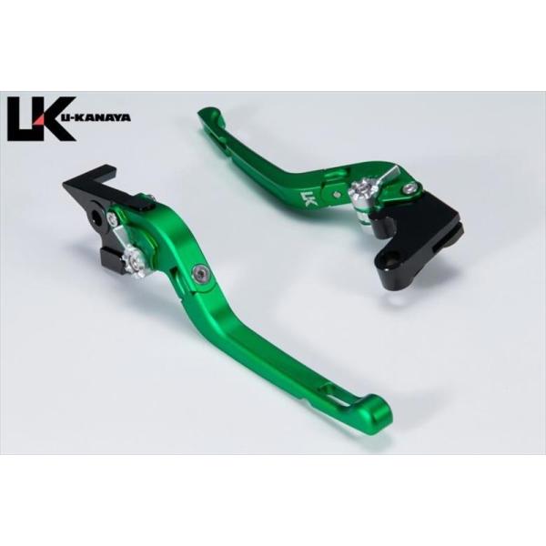 U-KANAYA レバーセット Rタイプ GN/SV ツヤケシ ZX-10R 21-24 KA021