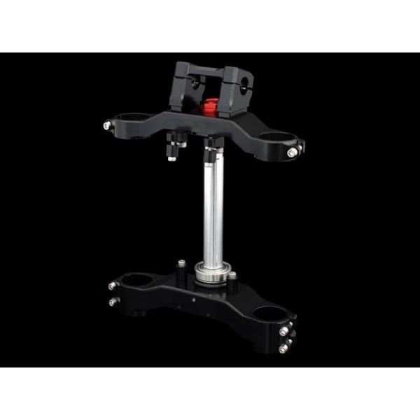 バイク ハンドル ステムキット ウイングタイプ ブラック オフセット32