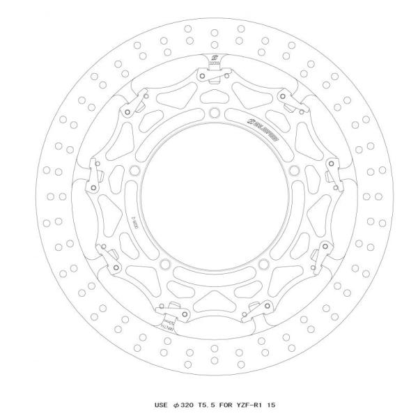 oCN  NXbNfBXN[^[F320 R T=5.5 F YZF-R1/M ABS  15-22/YZF-R6 ABS  17-20 GSBDF0026R i