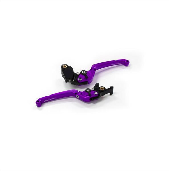 BIKERS(バイカーズ) レバーセット 可倒式 フラットタイプ パープル