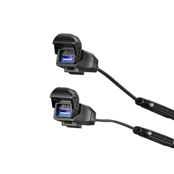 他サイト： バイクパーツ 電子機器類 カエディア MOTO USBチャージャー イルミネーション KDR-M3A-Aの商品画像