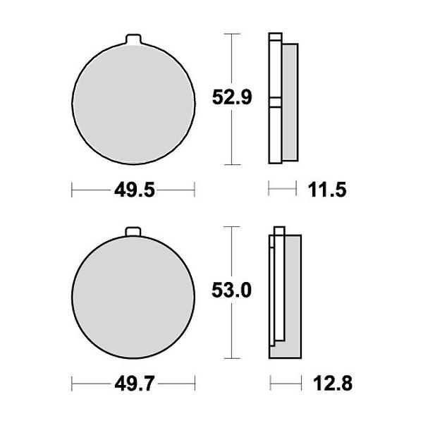 �o�C�N KITACO �L�^�R SBS�u���[�L�p�b�h 515HF GS550 78- 777-0515000 ���i �Z�[��
