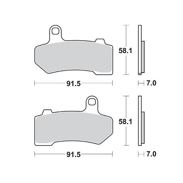 �o�C�N KITACO �L�^�R SBS�u���[�L�p�b�h 830HS V-ROD 06 777-0830020 ���i �Z�[��
