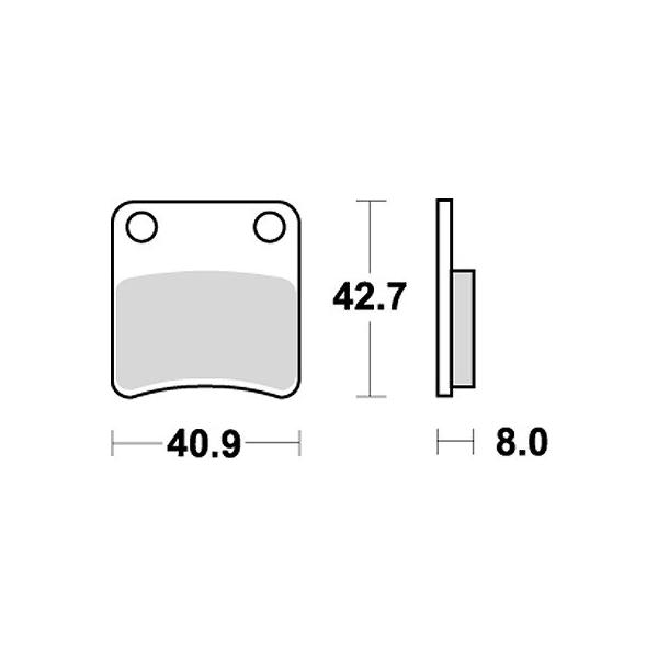 �o�C�N KITACO �L�^�R SBS�u���[�L�p�b�h E115(670) L DIO-ZX SR 777-0115000 ���i �Z�[��