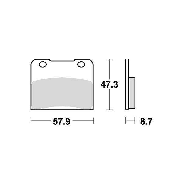 �o�C�N KITACO �L�^�R SBS�u���[�L�p�b�h 578HF GF250S 88- 777-0578000 ���i �Z�[��