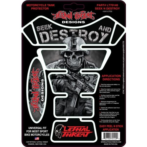 �o�C�N �A�N�Z�T���[ ���C�Y Lethal Threat Tank Pad LT70140 RIDEZ 757785701409 ���i