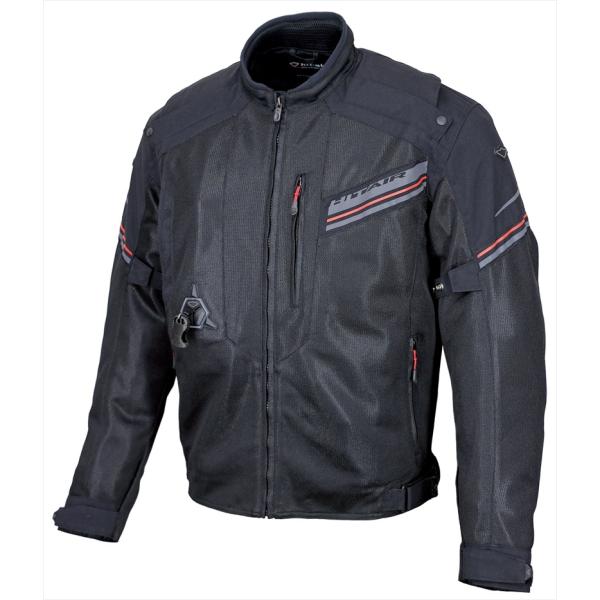 hitair メッシュバイクジャケット ブラック 最高峰の安全がより手軽でリーズナブルに！バイク用エアバッグhit-air