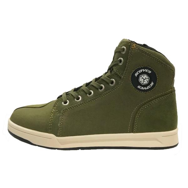 バイク ライディングシューズ スニーカー スコイコ SCOYCO MT016-2 MILITARY GREEN ミリタリーグリーン
