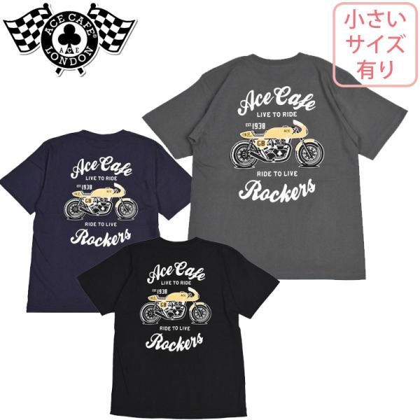 TVceB[Vc oCN   TCY    ACE CAFE LONDON G[XJtFh ACE CAFE COTTON T-shirt "Live to Ride" AC003CT i