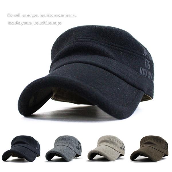 キャップ メンズ ワークキャップ レディース 帽子 メルトン