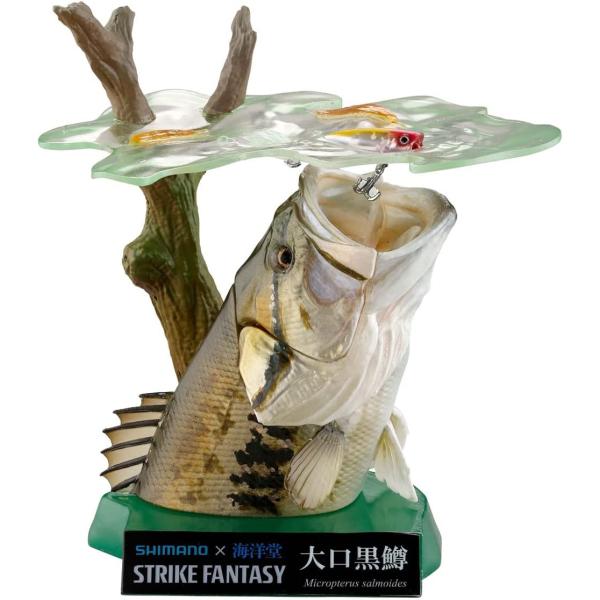 海洋堂 STRIKE FANTASY ブラックバス 約80mm ノンスケール SBS/ABS製 塗装済み 完成品 フィギュア