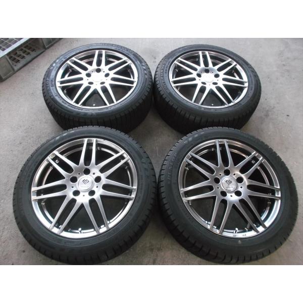 ☆バリ溝！ウェブナー 7.0J×17 IS38 114.3/5H 215/50R17 WM03付！90  