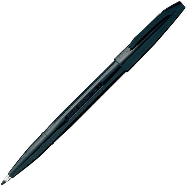 ぺんてる 水性ペン サインペン S520-AD 黒 10本セット