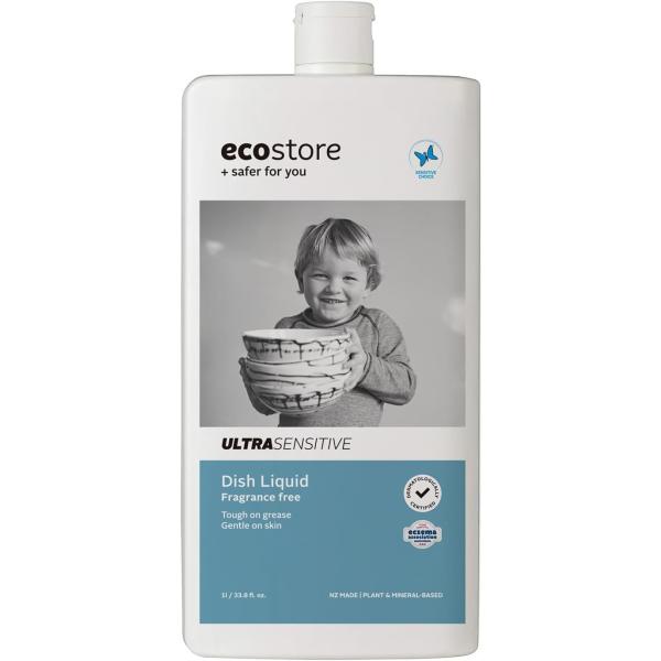 ecostore(エコストア) ディッシュウォッシュリキッド 【無香料 ウルトラセンシティブ】 1L 食器洗い用 洗剤