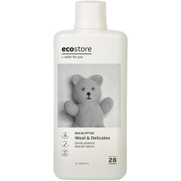 ecostore(エコストア) デリケート&ウールウォッシュ 【ユーカリ】 おしゃれ着 ウール用 洗濯 中性洗剤 1リットル (x 1)