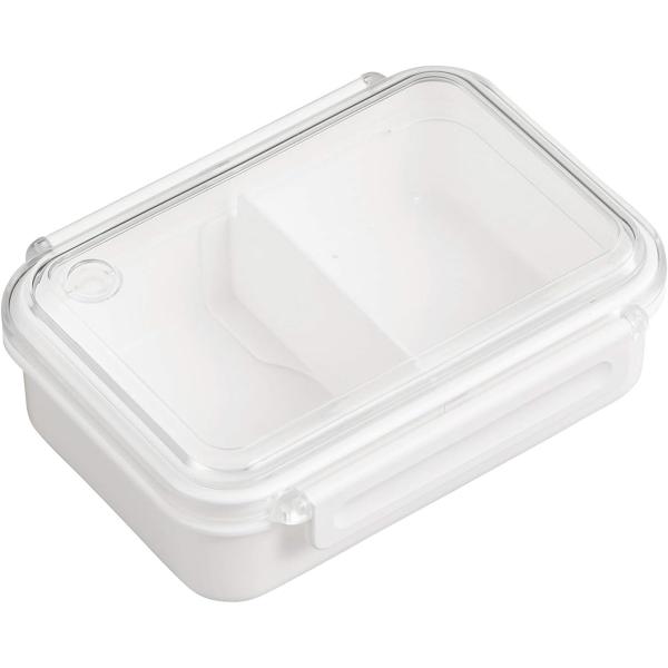 OSK 弁当箱 ランチボックス まるごと冷凍弁当 ホワイト 500ml [保存容器/冷凍OK/レンジOK/仕切付] 日本製 食洗機対応 PCL-1S 500ml ホワイト
