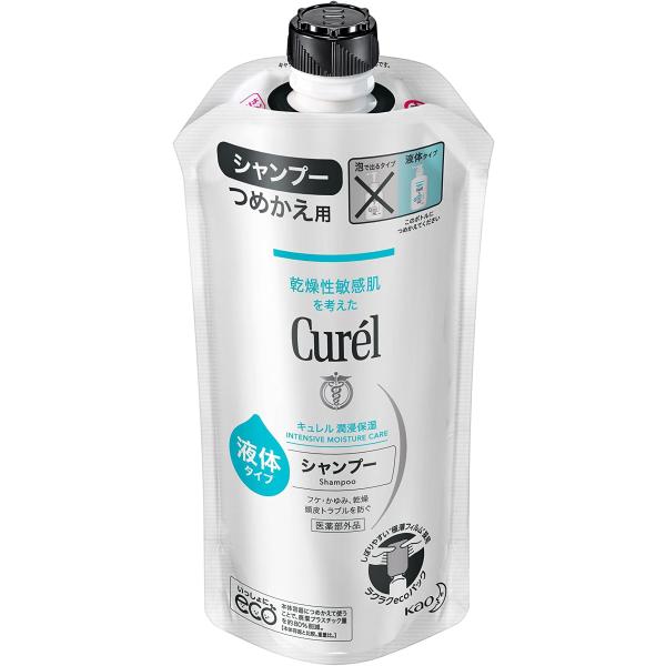 キュレル シャンプー つめかえ用 340ml 赤ちゃんにも使えます 弱酸性 ・ 無香料 無着色 単品