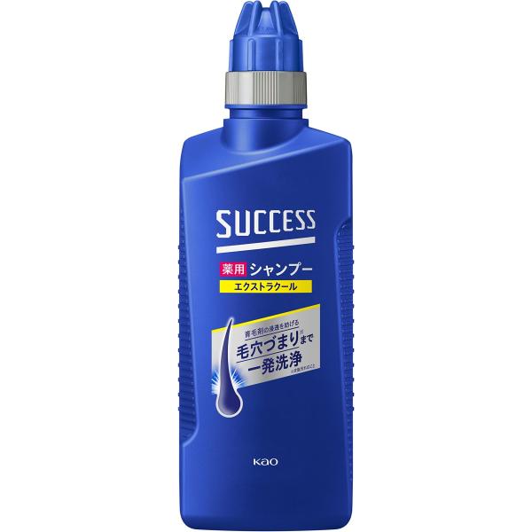 サクセス 薬用シャンプー エクストラクール 本体 400ml 医薬部外品 アブラ ワックス ニオイ 一発洗浄シャンプーアクアシトラスの香り本体