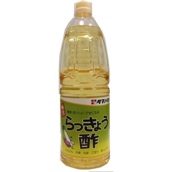 あすつく 送料無料 タマノイ らっきょ酢 ペット 1800ml 1.8L×6本/1ケース