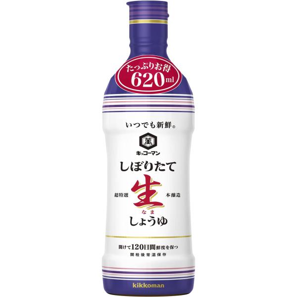 いつでも新鮮 しぼりたて生しょうゆ 620ML
