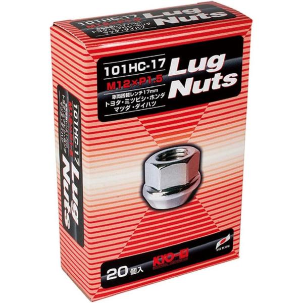 他サイト： KYO-EI 協永産業 ラグナット 個数:20個入 貫通タイプ 17HEX M12 x P1.5 101HC-17-20Pの商品画像