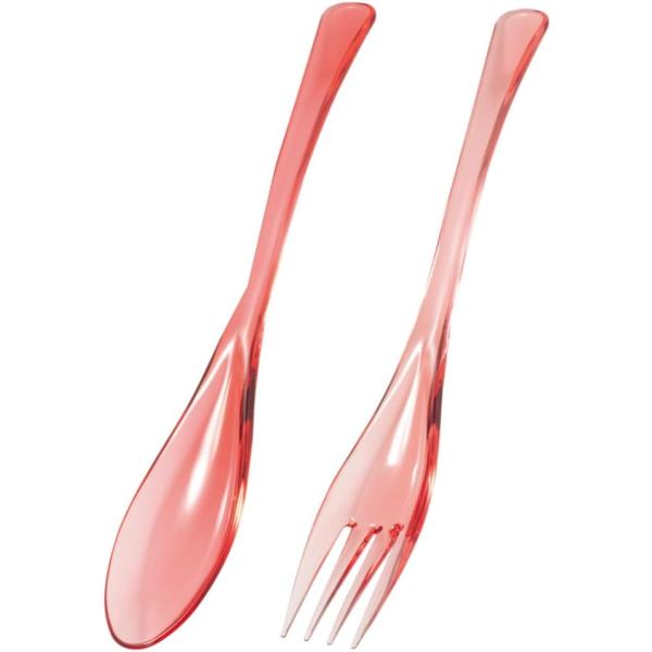 [Release date: December 25, 2022]●色:レッド●スタイル:スプーン&amp;フォーク●ブランド:アイジェイ IJ●材質:トライタン●色 レッド●商品のお手入れ方法:食器洗い機対応●特徴:軽量, 折れない●仕上...