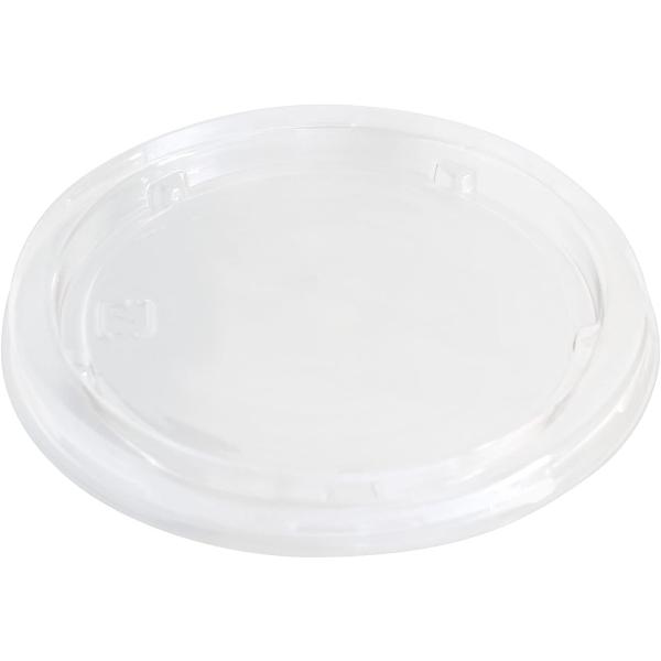 他サイト： リスパック Risupack 使い捨て 容器 テイクアウト ランチ 弁当 透明カップ クリア フタ 径8.6cm 50個入 バイオカップ 120 TCL 日本製 PBPM081 蓋の商品画像