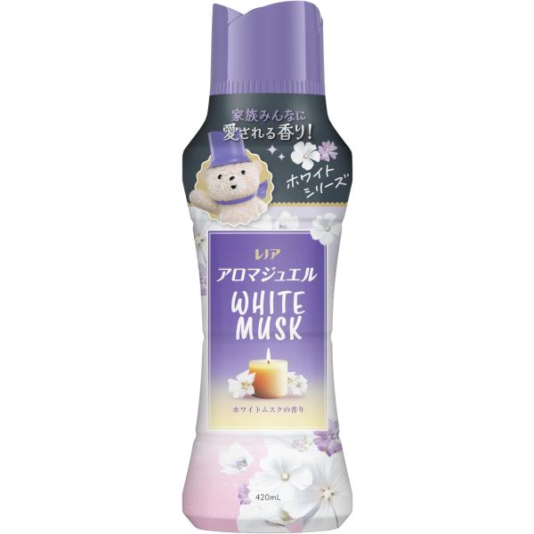 他サイト： レノア アロマジュエル WHITE MUSK 香り付けビーズ ホワイトムスクの香り 本体 420mLの商品画像