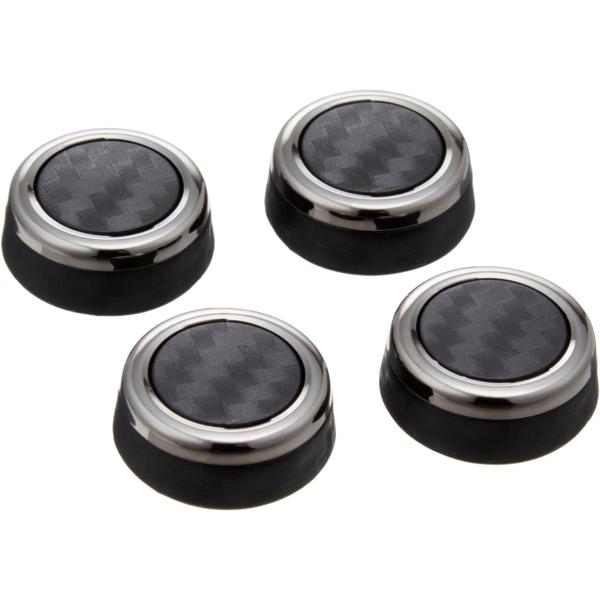 他サイト： カーメイト 車用 ナンバーボルトキャップ LUXIS カーボンルック&amp;ブラックメッキ LS405の商品画像