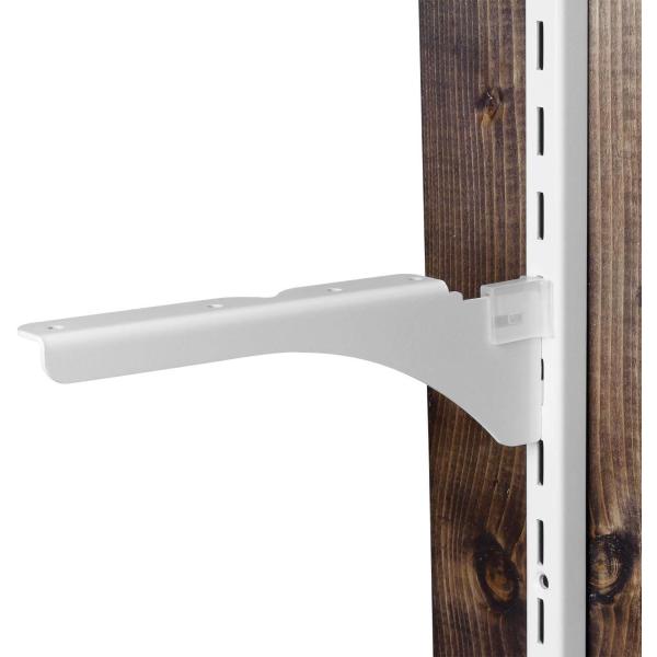 和気産業 1×4ピラシェル棚受 棚受け金具 白 1×4材 2枚用 右 ピラシェルシリーズ 棚板 壁面 WPS019 1枚入 右用