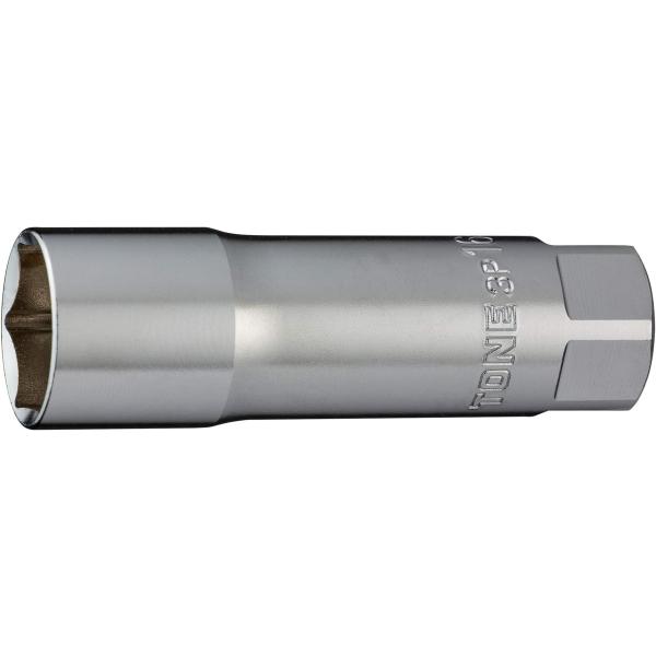他サイト： トネ(TONE) プラグソケット(6角・マグネット付) HP3P-16S 差込角9.5mm(3/8") 二面幅16mm HP3P-16S:二面幅:16mm 単品の商品画像
