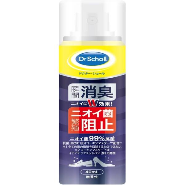 [Release date: January 15, 2025]●香り:無香●ブランド:Dr.Scholl(ドクターショール)●商品の形状:エアゾール●商品の個数:1●ユニット数:40.0 ミリリットル●梱包サイズ:11.9 x 3.4 x...
