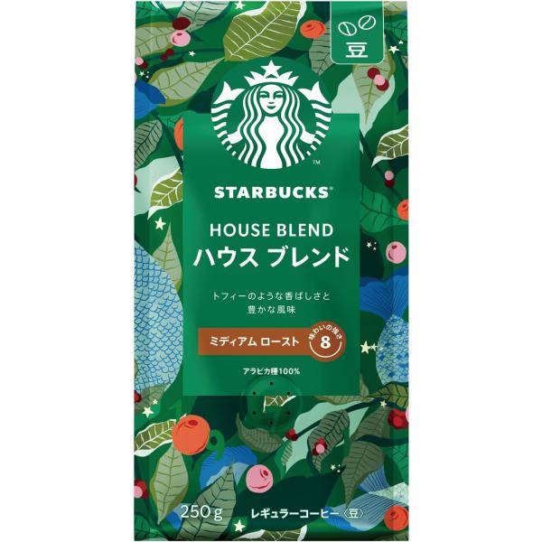 [Release date: January 15, 2025]●フレーバー名:ハウスブレンド●サイズ:250グラム(×1)●ブランド:Starbucks(スターバックス)●商品の形状:ホールビーン●風味:ハウスブレンド●ローストレベル:m...
