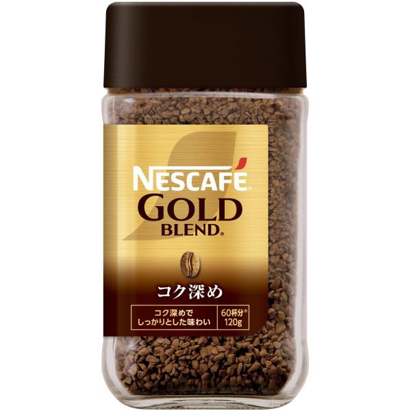 [Release date: January 15, 2025]●フレーバー名:ゴールドブレンド コク深め●サイズ:120g×1瓶●ブランド:ネスカフェ レギュラー ソリュブル コーヒー 瓶●商品の形状:顆粒●風味:ゴールドブレンド コク深...