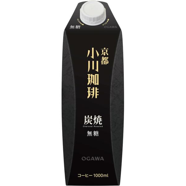 他サイト： 京都小川珈琲 炭火珈琲 無糖 1L ×6本の商品画像