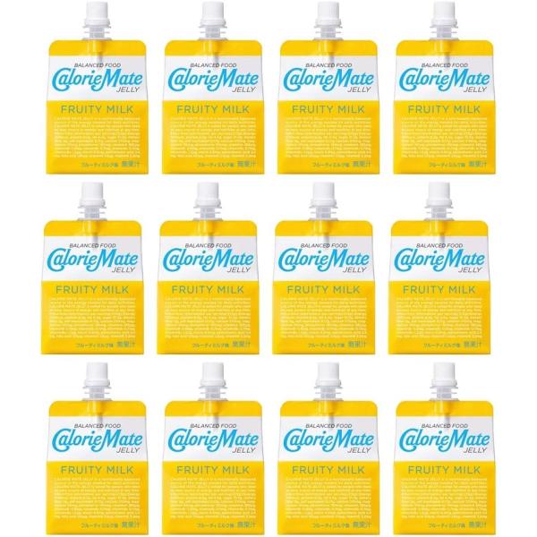 他サイト： 大塚製薬 カロリーメイト ゼリー フルーティ ミルク味 215g ×12袋の商品画像