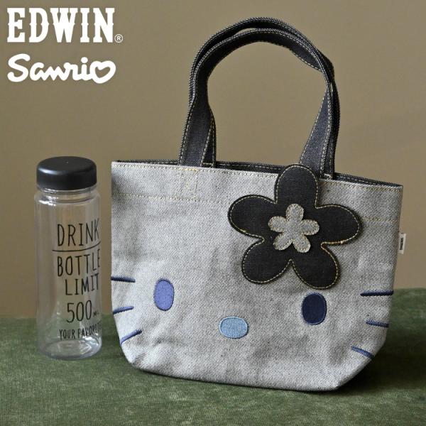 SOMETHING（サムシング） ミニトートバッグ ハローキティ EDWIN