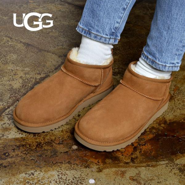 ムートンブーツ ugg アグ ショート丈 クラシック ウルトラ ミニ CLASSIC ULTRA MINI ショートブーツ レディース 冬用 冬 ムートン  ブーツ おしゃれ ブランド :ugg-1116109:hauhau 通販 