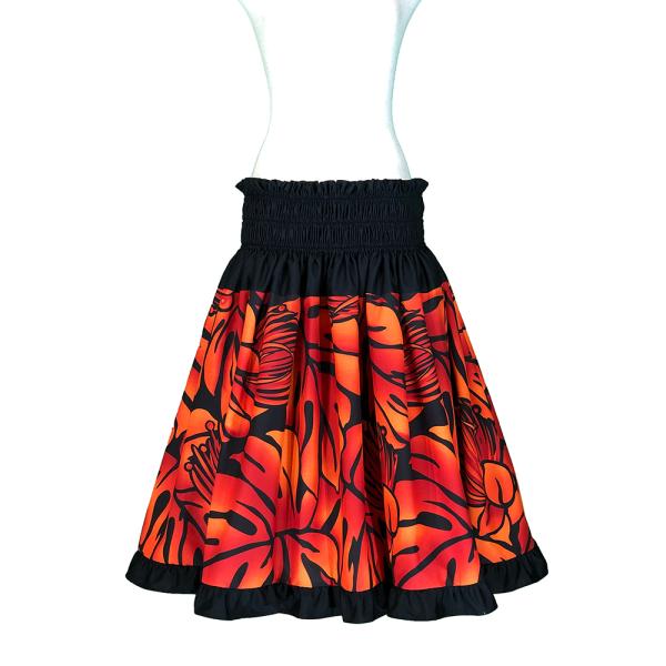 パウスカート 安い フラ フラダンス 切り替えデザインパウスカート