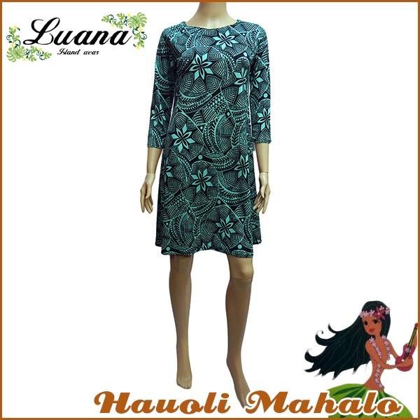 ロングワンピース 夏 スパンデックス リゾートウェア カジュアル ハワイ直輸入生地 ハワイ産 Luana14 Luana14 Hauoli Mahalo 通販 Yahoo ショッピング