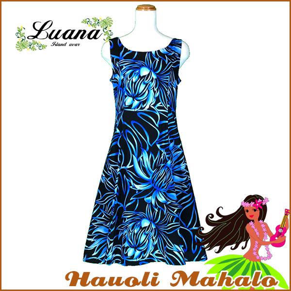 ワンピース 夏 レーヨン リゾートウェア ミディアムドレス カジュアル ハワイ直輸入生地 ハワイ産 Luana19 Luana19 Hauoli Mahalo 通販 Yahoo ショッピング