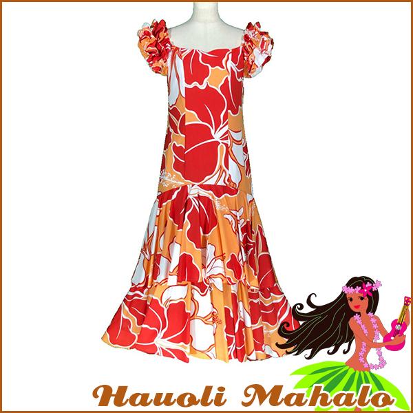 フラ ドレス フラダンス ハワイアンドレス ムームー 結婚式 海外挙式 参列用 ハワイ直輸入生地 ハワイ産 日本国内自社工場縫製 Ma 412s2 Hauoli Mahalo 通販 Yahoo ショッピング