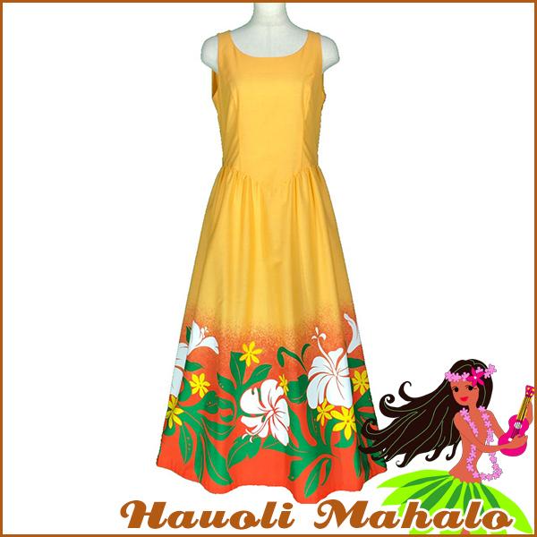 フラ ドレス フラダンス ハワイアンドレス ムームー 結婚式 海外挙式 参列用 ハワイ直輸入生地 ハワイ産 日本国内自社工場縫製
