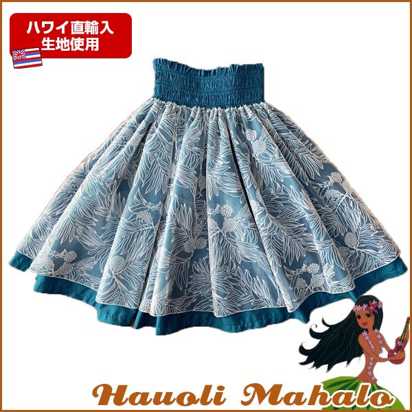 パウスカート 安い フラ フラダンス オーガンジー デザインパウスカート ハワイ直輸入生地 ハワイ産 日本国内自社工場縫製 オリジナルデザイン Organdy4 Hauoli Mahalo 通販 Yahoo ショッピング