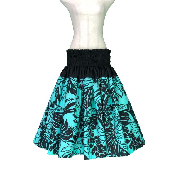 フラ 切り替えパウスカート デザインパウスカート ハワイ柄 フラダンス