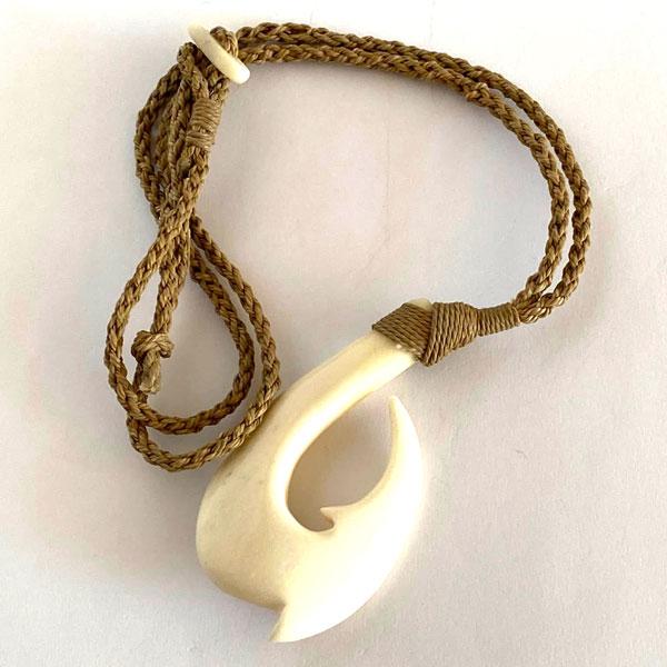 セール ボーンカービング ネックレス ハワイアンジュエリー フィッシュ