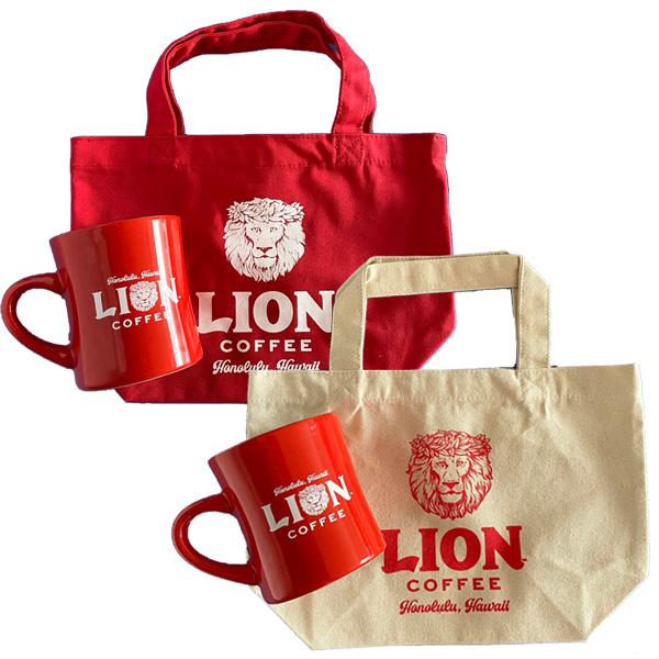 ミニトート バッグ マグカップ セット 還暦祝い ライオンコーヒー