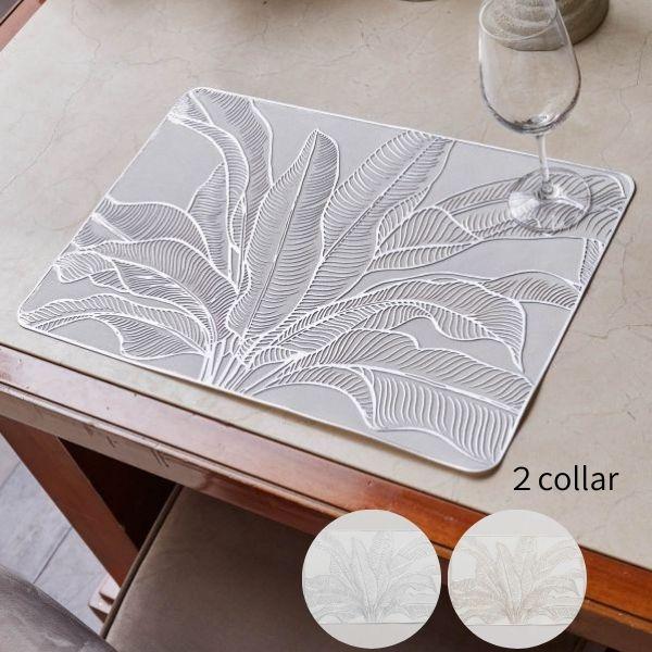 ゴールドやシルバーが上品に煌めく、透かし模様のリーフ柄のスクエアマット。食事の時はもちろん、インテリアとしてもお使いいただけます。さりげなく輝くシンプルなデザインがお部屋を上品に着飾ります。お部屋や食卓など、多目的に使える便利なマットです。...