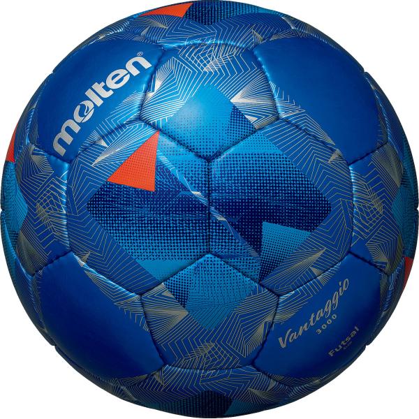 モルテン molten ヴァンタッジオ フットサル 3000 メタリックブルー ブルー 青 フットサルボール フットサル 4号球 中学生 高校 大学 一般 真球性 耐久性 部活  F9N3000BB　フットサル　独自の縫製技術で真球性と耐久...